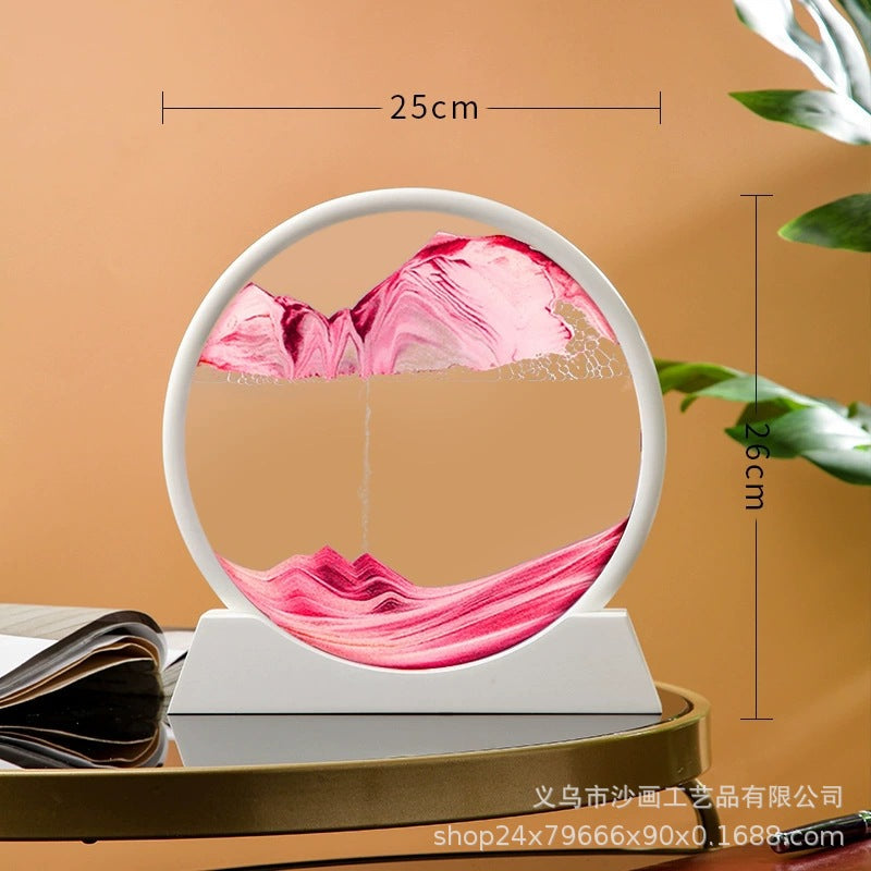 Round 3D Quick Moving Sand Hourglass - Daily New Trends Megastore