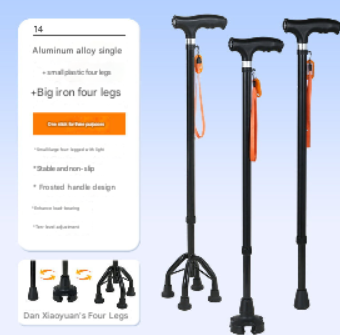 LED Light Multi Functional Aluminium Walking Cane - Daily New Trends Megastore