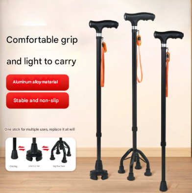 LED Light Multi Functional Aluminium Walking Cane - Daily New Trends Megastore