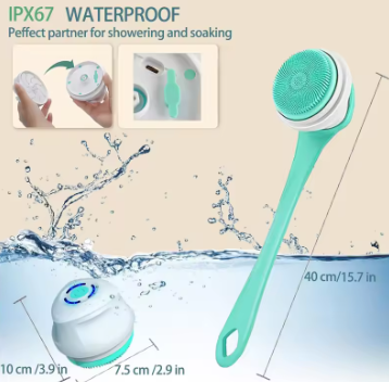 Rechargeable Electric Waterproof Body Bath And Shower Brush - Daily New Trends Megastore