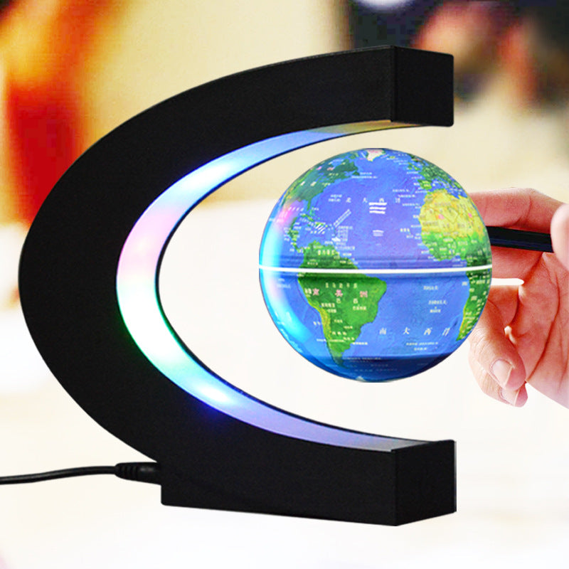 C Shape Magnetic Levitated Floating Globe - Daily New Trends Megastore