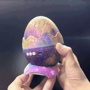 Cracked Dinosaur Egg Remote Controlled Projector With Bluetooth Light And Sound - Daily New Trends Megastore