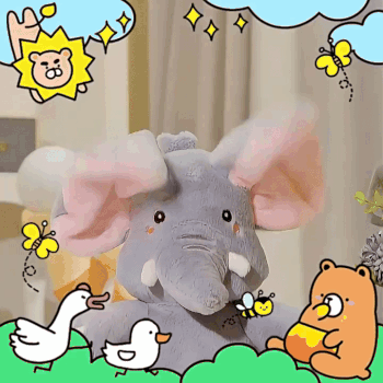 Plush Singing Elephant with Moving Ears Kids Love It ! - Daily New Trends Megastore