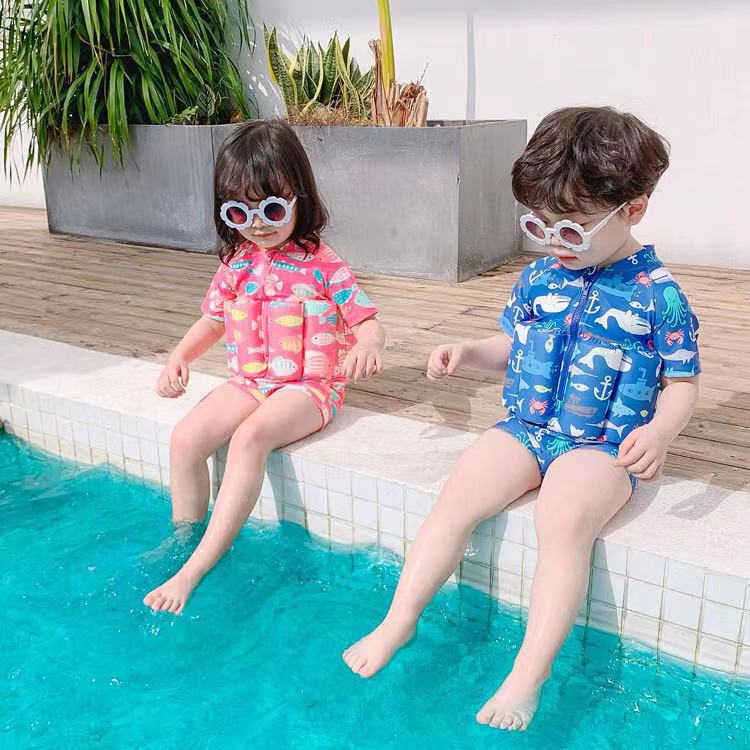 Girls And Boys Buoyancy Swimsuits , Caps And Googles - Daily New Trends Megastore