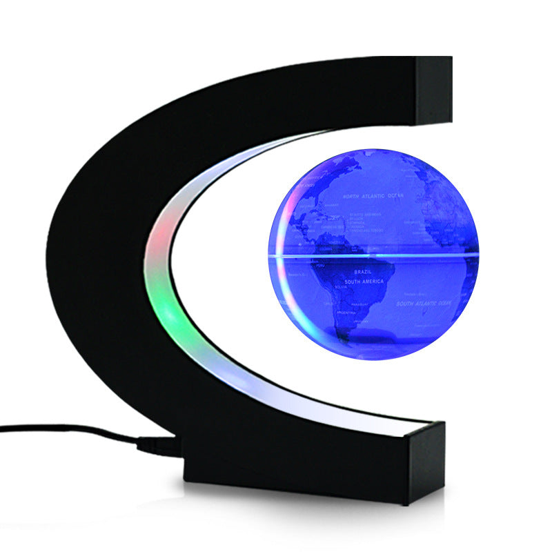 C Shape Magnetic Levitated Floating Globe - Daily New Trends Megastore