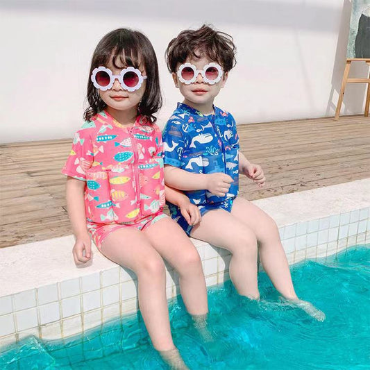 Girls And Boys Buoyancy Swimsuits , Caps And Googles - Daily New Trends Megastore