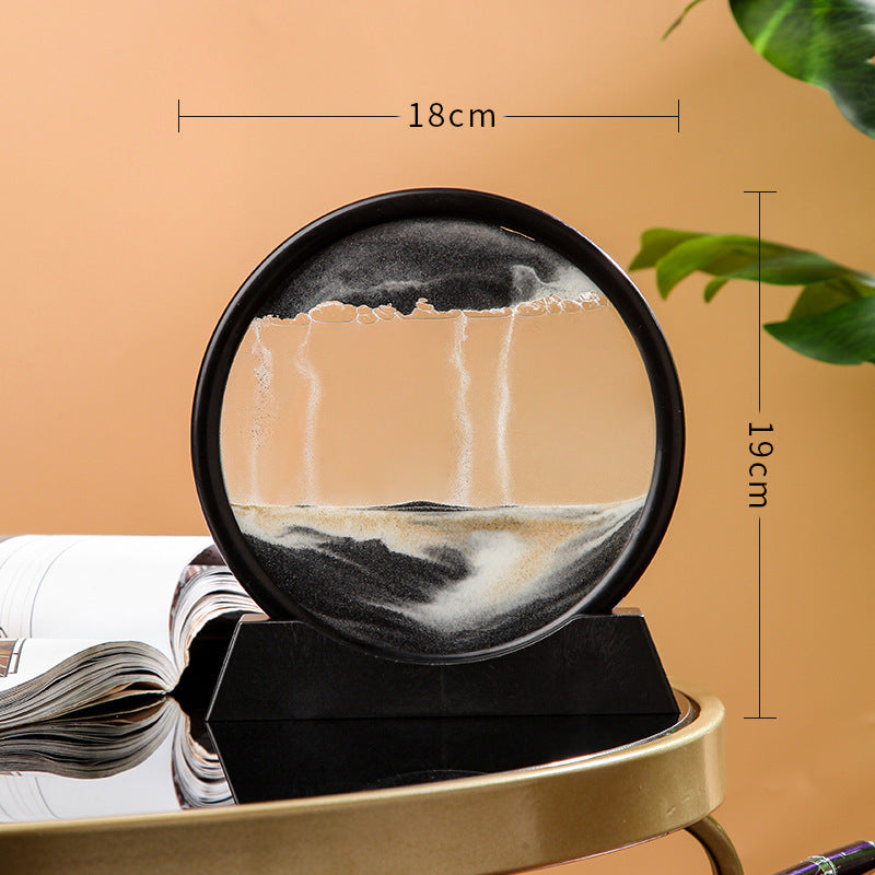 Round 3D Quick Moving Sand Hourglass - Daily New Trends Megastore