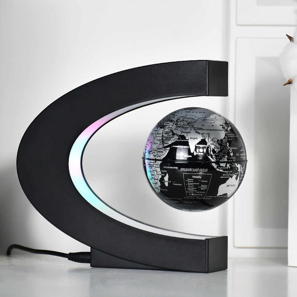 C Shape Magnetic Levitated Floating Globe - Daily New Trends Megastore