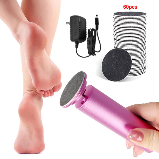 Electric Foot File and Callus Remover with 60 Sandpapers - Daily New Trends Megastore