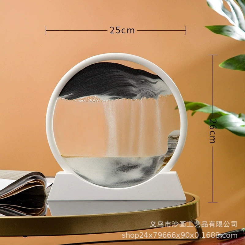 Round 3D Quick Moving Sand Hourglass - Daily New Trends Megastore