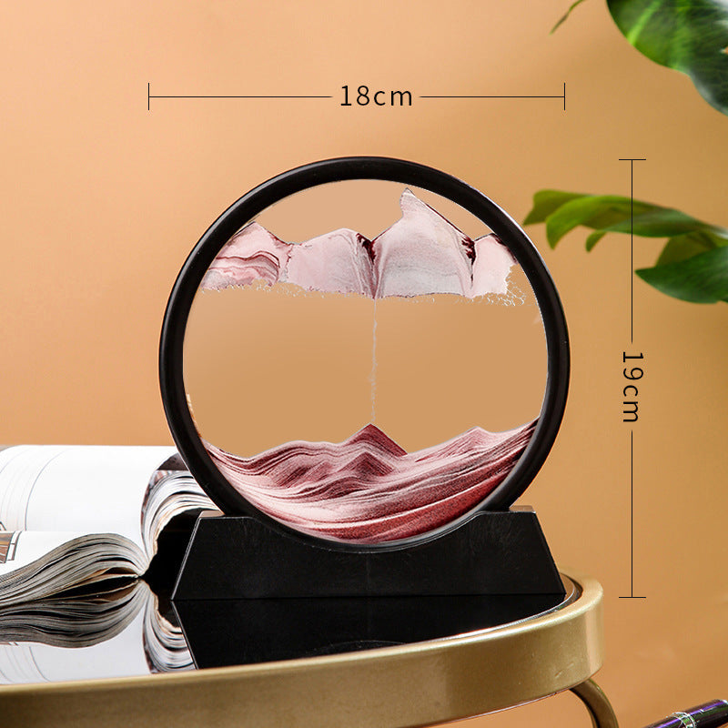 Round 3D Quick Moving Sand Hourglass - Daily New Trends Megastore
