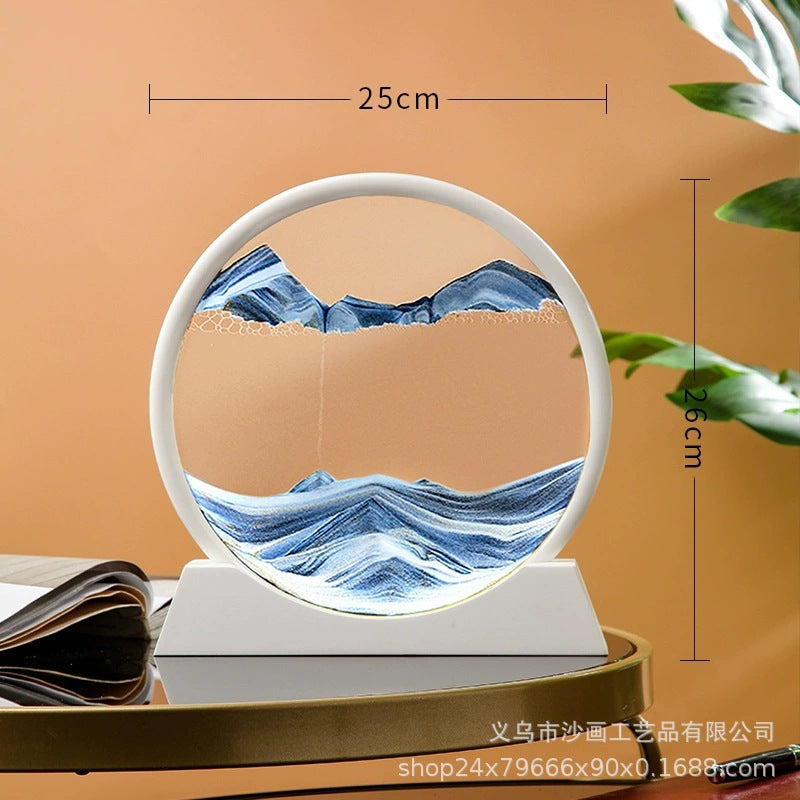 Round 3D Quick Moving Sand Hourglass - Daily New Trends Megastore