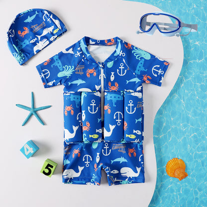 Girls And Boys Buoyancy Swimsuits , Caps And Googles - Daily New Trends Megastore