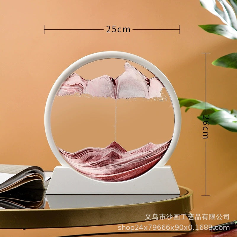 Round 3D Quick Moving Sand Hourglass - Daily New Trends Megastore