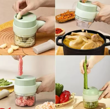 3rd Gen Quality 1200 Electric Vegetable Cutter Accessories + Double Egg Beater - Daily New Trends Megastore