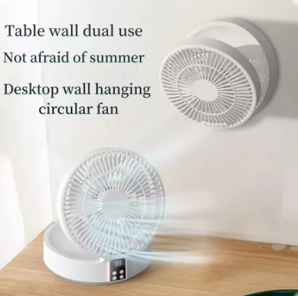 Digital Display Folding Desktop Fan With Remote Control - Daily New Trends Megastore