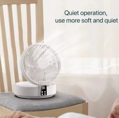 Digital Display Folding Desktop Fan With Remote Control - Daily New Trends Megastore