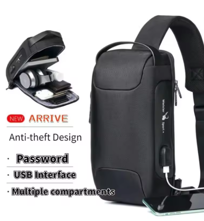 ANTI THEFT WATER RESISTANT CROSS BODY BAG - Daily New Trends Megastore