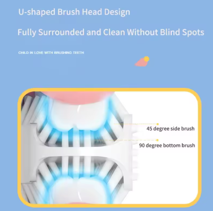 Kids U-Shaped Rechargeable Electric Toothbrush - Daily New Trends Megastore