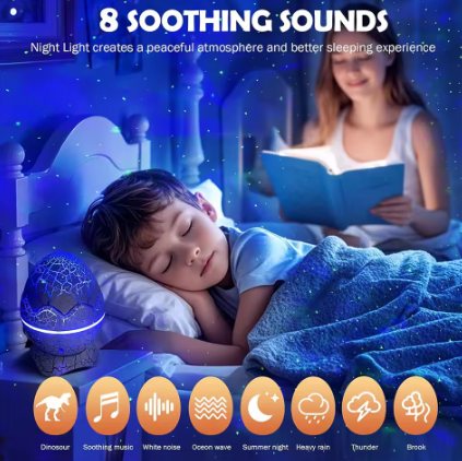 Cracked Dinosaur Egg Remote Controlled Projector With Bluetooth Light And Sound - Daily New Trends Megastore