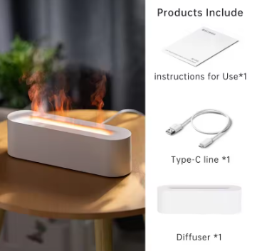 Colorful Flame Aromatherapy Essential Oil Diffuser - Daily New Trends Megastore