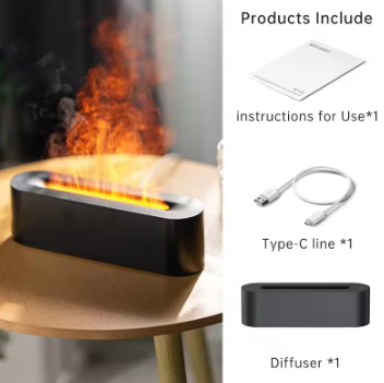 Colorful Flame Aromatherapy Essential Oil Diffuser - Daily New Trends Megastore