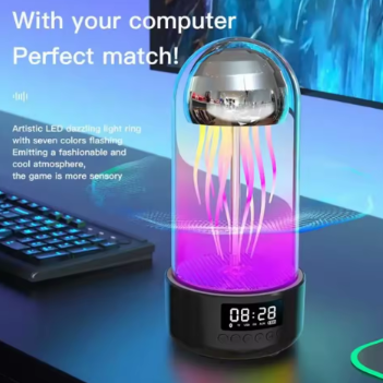 Portable Pink Glowing Jellyfish Bluetooth Speaker - Daily New Trends Megastore