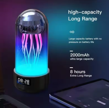 Portable Pink Glowing Jellyfish Bluetooth Speaker - Daily New Trends Megastore