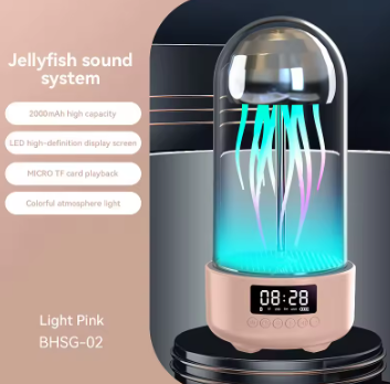 Portable Pink Glowing Jellyfish Bluetooth Speaker - Daily New Trends Megastore