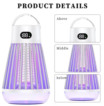 Portable Mosquito Bug Zapper With Light