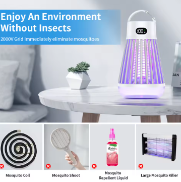 Portable Mosquito Bug Zapper With Light