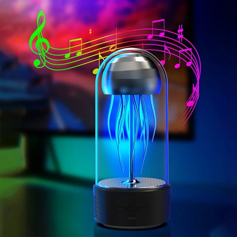 Portable Pink Glowing Jellyfish Bluetooth Speaker - Daily New Trends Megastore